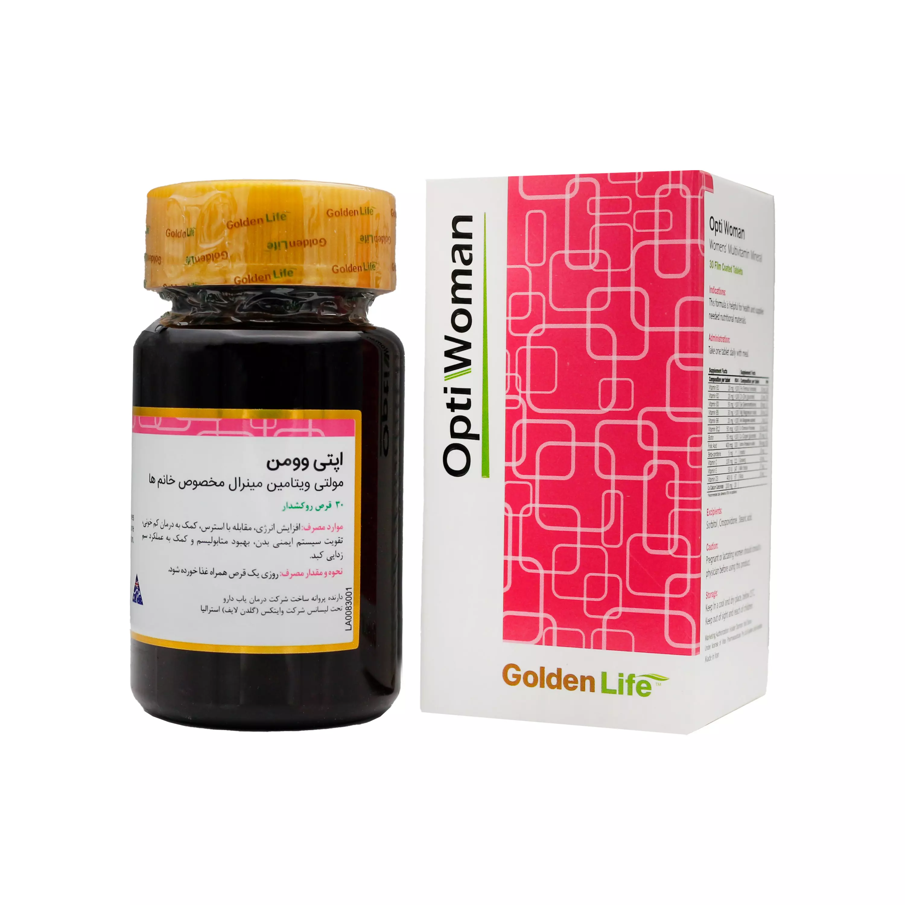 قرص اپتی وومن 30 عددی گلدن لایف