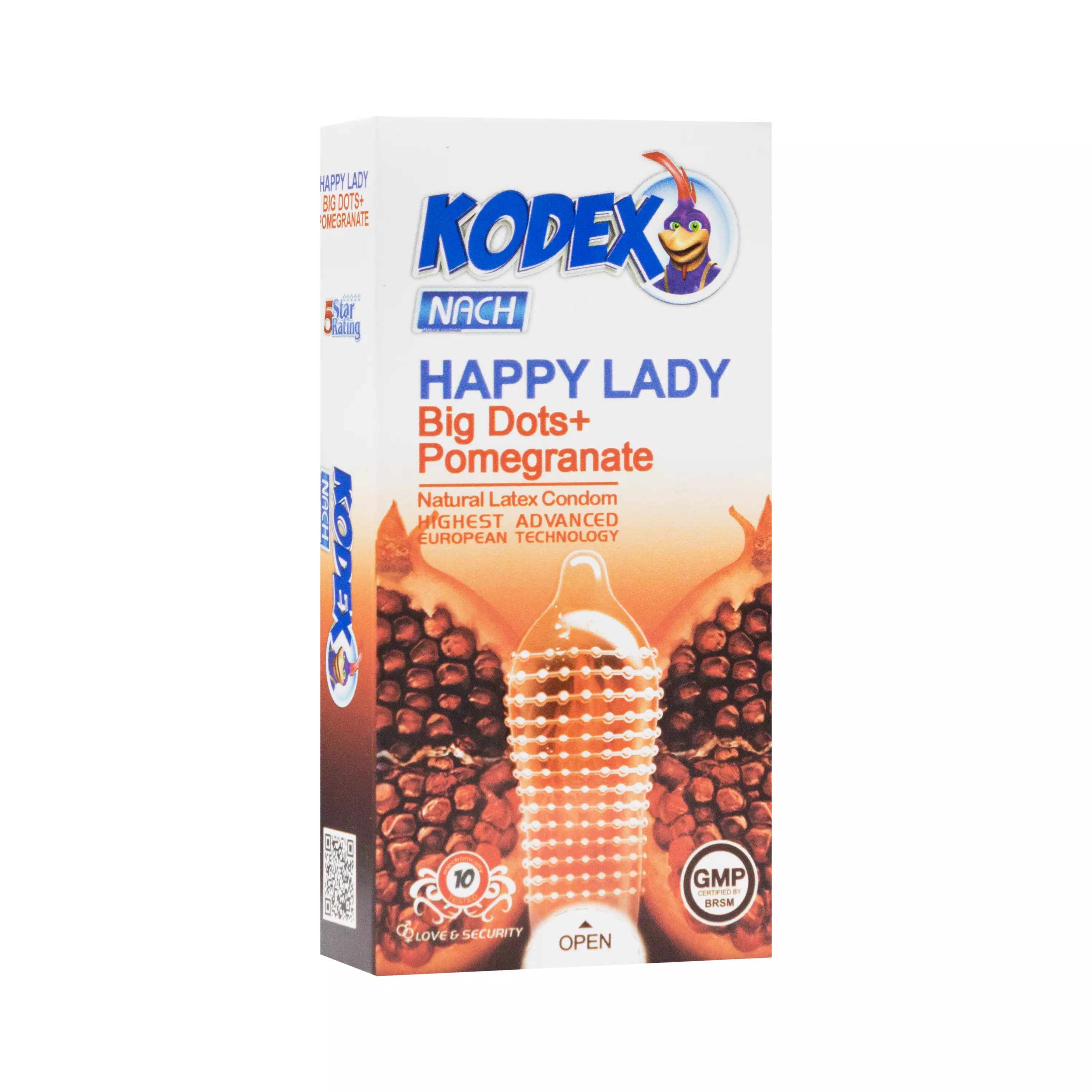 کاندوم هپی لیدی بسته 10 عددی ناچ کدکس